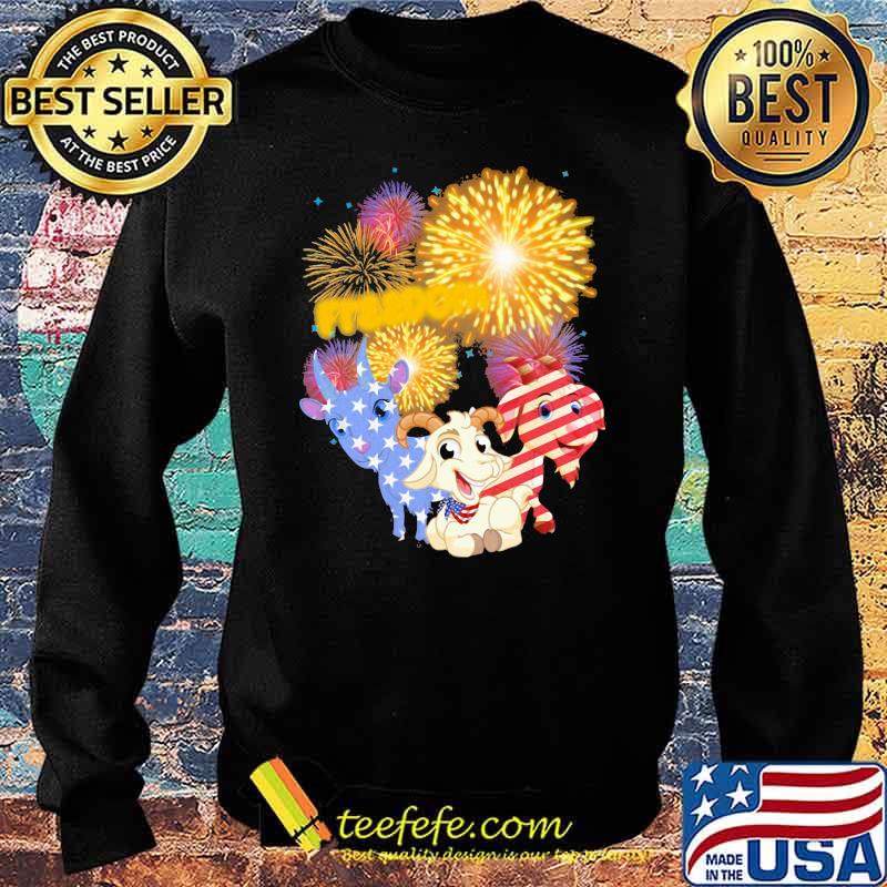 Goat freedom firework for goat lover happy 4th of july Sweater Goat freedom firework for goat lover happy 4th of july Sweater