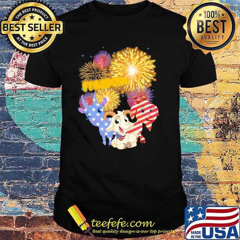 Goat freedom firework for goat lover happy 4th of july shirt Goat freedom firework for goat lover happy 4th of july shirt