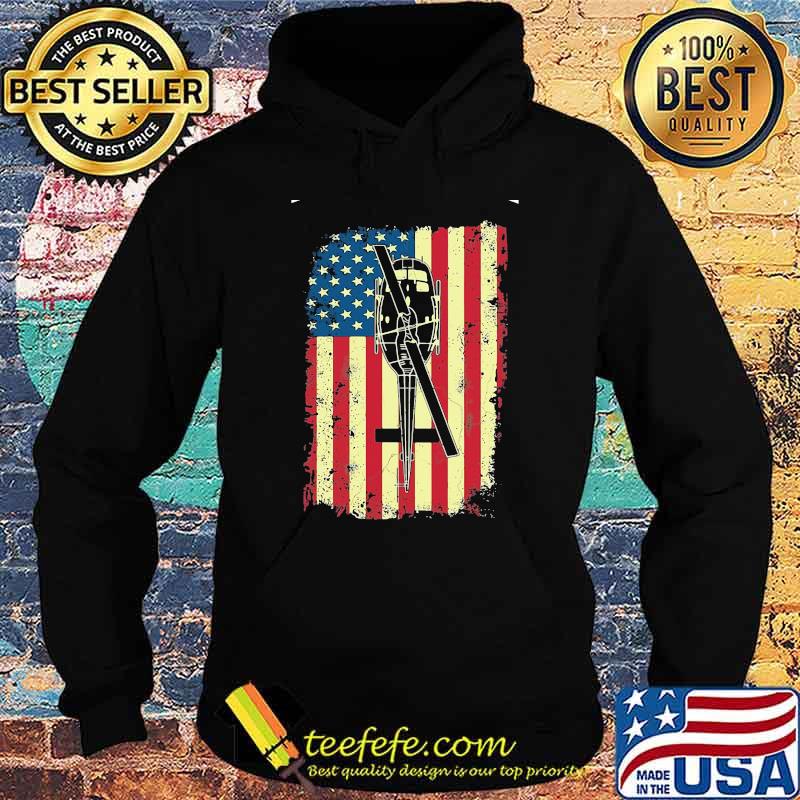 Helicopter American Flag Shirt Hoodie Helicopter American Flag Shirt Hoodie