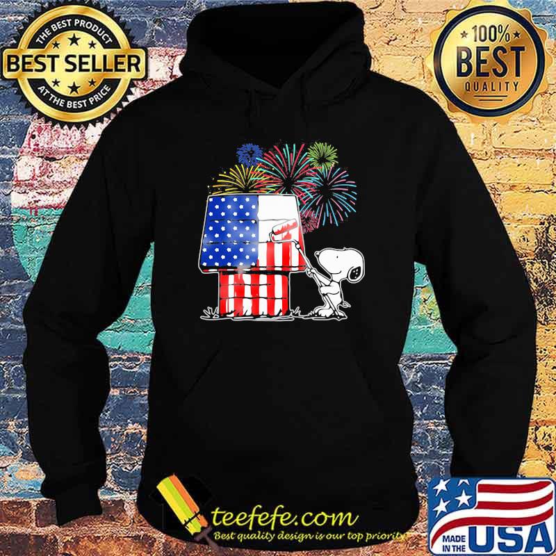 House Snoopy Firework American Flag Shirt Hoodie House Snoopy Firework American Flag Shirt Hoodie
