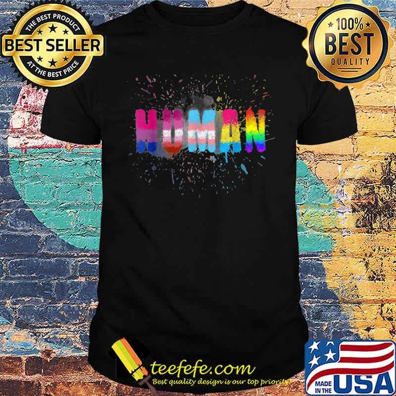 Human LGBTQ Gay Watercolor T-Shirt