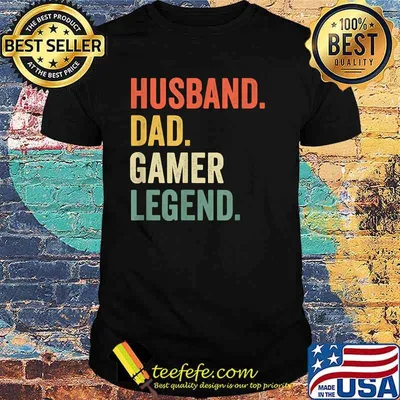 Husband Dad Video Game Legend Father's Day T-Shirt