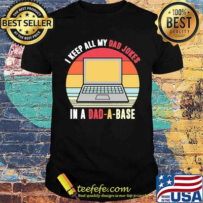 I keep all my dad jokes in a dad a base Vintage Shirt