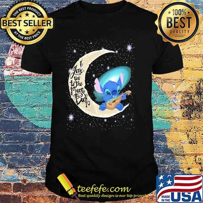 I Love You To The Moon And Back Stitch Shirt