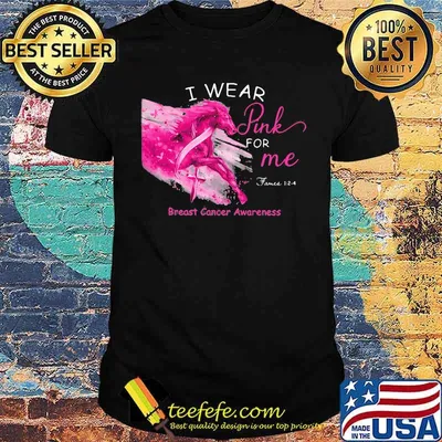 I Wear Pink For Me Breast Cancer Awareness Horse Shirt