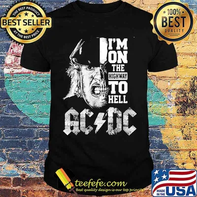 Im on the highway to hell AC DC shirt