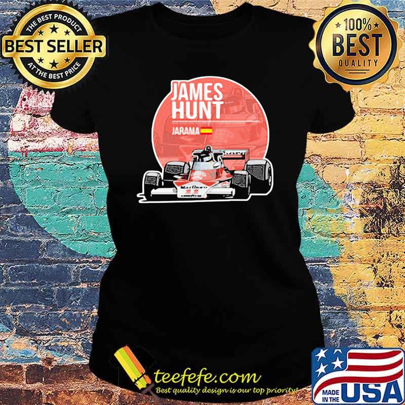 James Hunt Jarama Car Shirt Ladies tee James Hunt Jarama Car Shirt Ladies tee