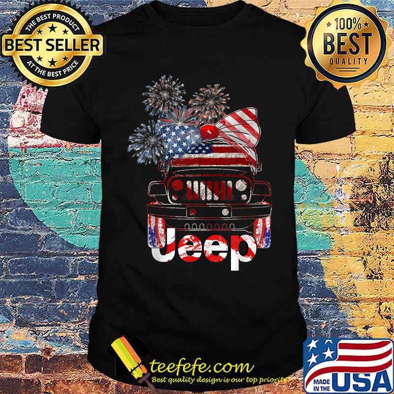 Jeep 4th Of July American Flag Independence T-Shirt T-Shirt