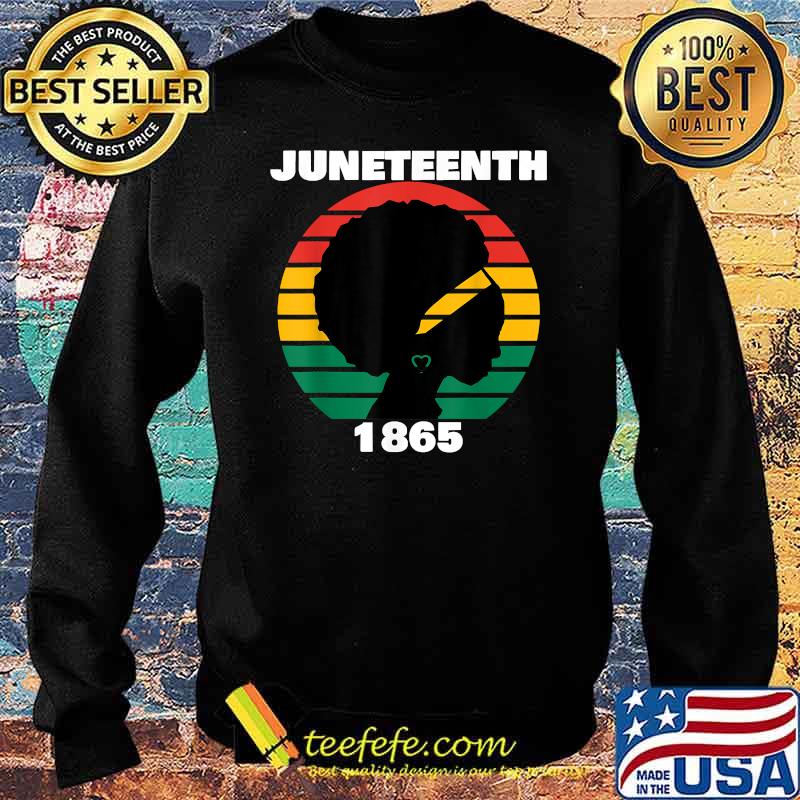 Juneteenth 1865 Queen Melanin Vintage T-Shirt Sweater Juneteenth 1865 Queen Melanin Vintage T-Shirt Sweater