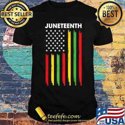 JUNETEENTH Freeish Since 1865 American Flag Shirt