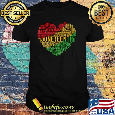 Juneteenth Heart Celebration Free-ish Since 1865 Retro T-Shirt