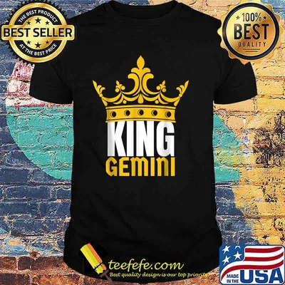 King Gemini Birthday Horoscope Shirt
