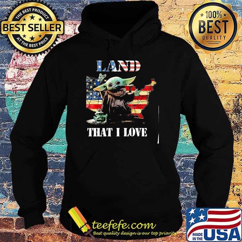 Land that i love yoda frog american flag s Hoodie Land that i love yoda frog american flag s Hoodie