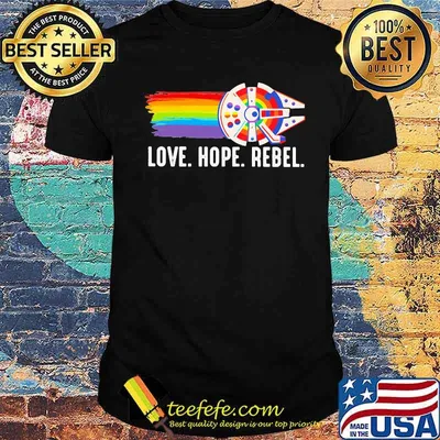 Love Hope Rebel LGBT Shirt