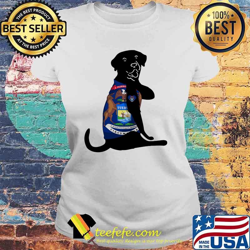 Love Michigan Dog Shirt Laides tee Love Michigan Dog Shirt Laides tee