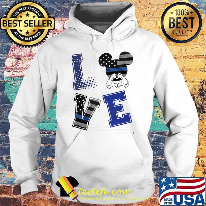 Love mickey mouse american flag Hoodie Love mickey mouse american flag Hoodie