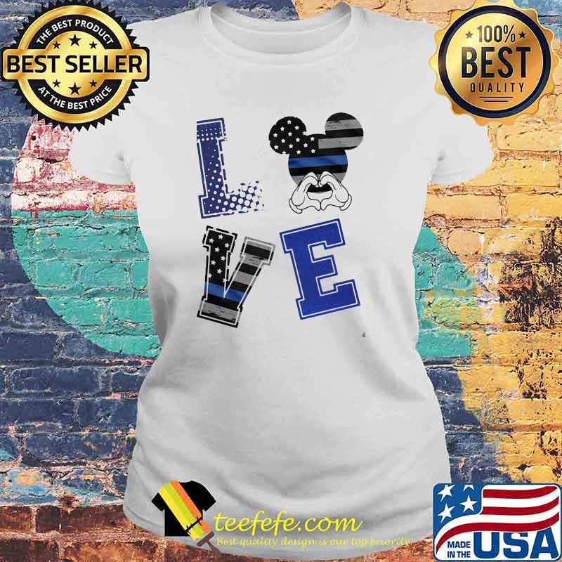 Love mickey mouse american flag Laides tee Love mickey mouse american flag Laides tee