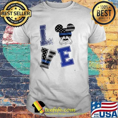 Love mickey mouse american flag shirt