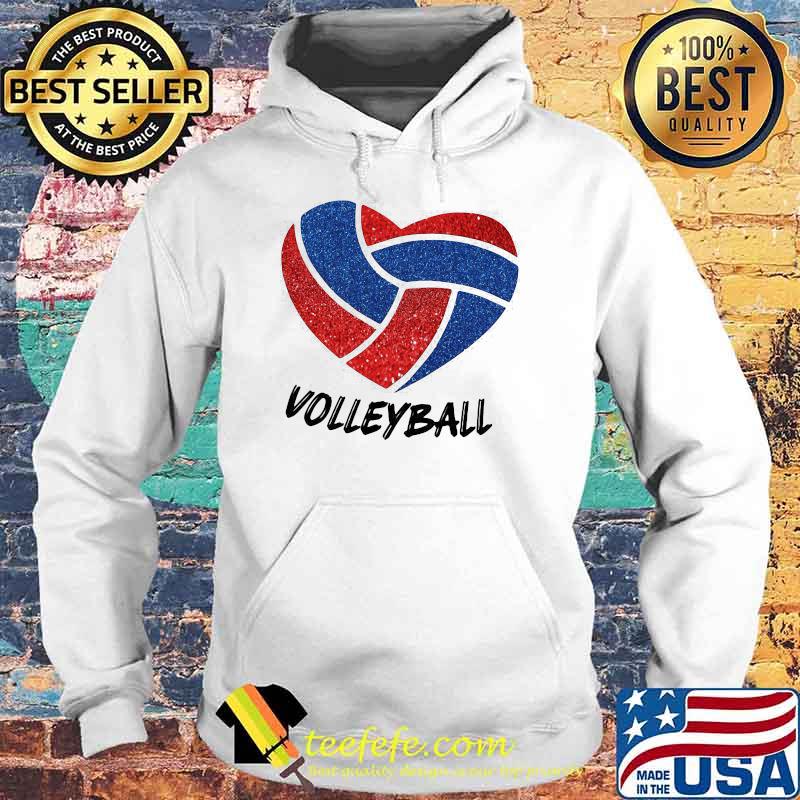 Love Volleyball Heart Shirt Hoodie Love Volleyball Heart Shirt Hoodie