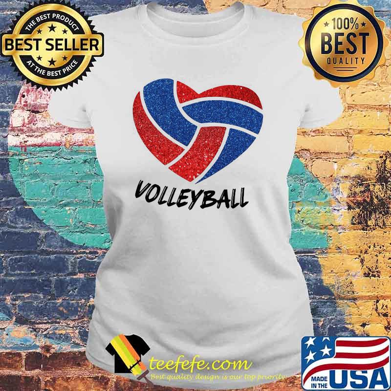 Love Volleyball Heart Shirt Laides tee Love Volleyball Heart Shirt Laides tee