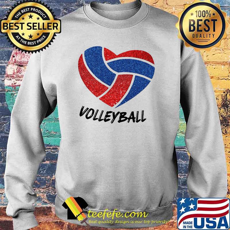 Love Volleyball Heart Shirt Sweater Love Volleyball Heart Shirt Sweater