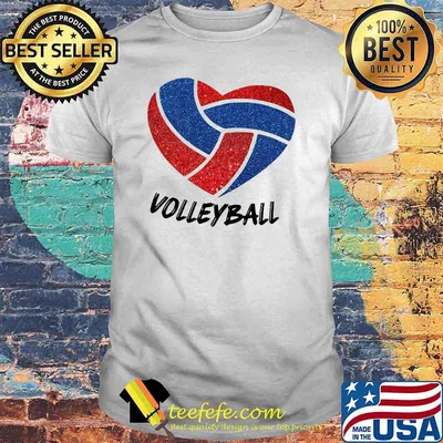 Love Volleyball Heart Shirt