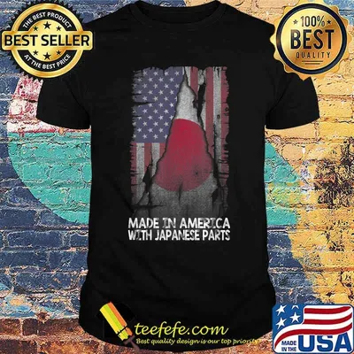 Made In America With Japanese Parts Proud Immigrant T-Shirt