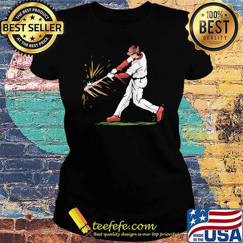 Man player baseball Ladies tee Man player baseball Ladies tee
