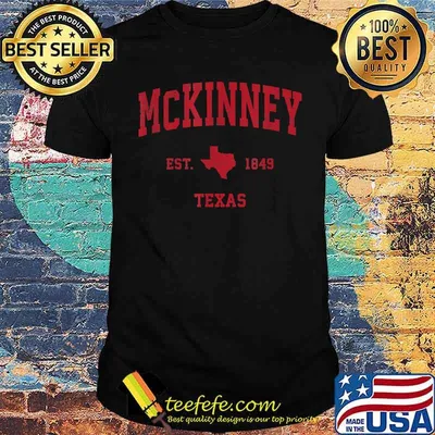 McKinney Texas TX Est 1849 Vintage Sports T-Shirt