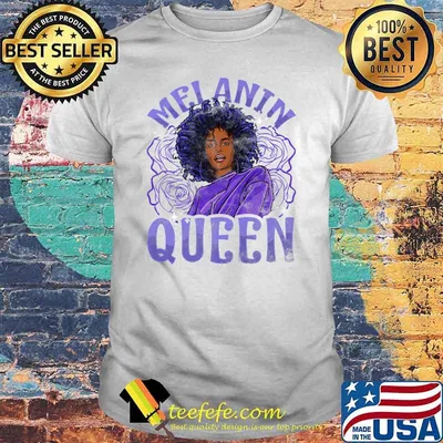 Melanin Queen Inspired Black Woman Related African T-Shirt