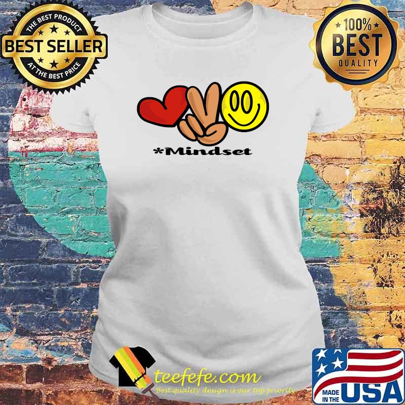 Mindset Heart Emoji Smile Shirt Laides tee Mindset Heart Emoji Smile Shirt Laides tee