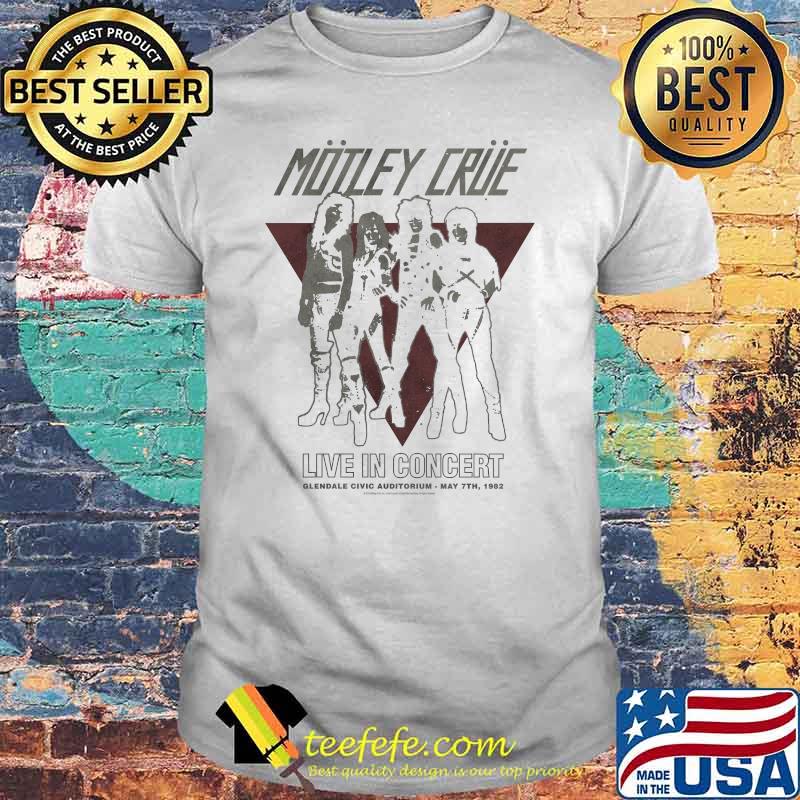 Mötley Crüe Live In Concert Qlendale Civic Auditorium - Vintage Glendale T-Shirt