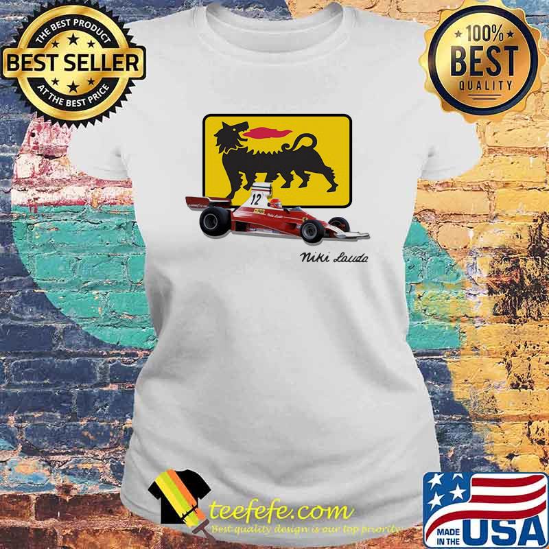 Niki Lauda Scudera Ferrari 12 Car Shirt Laides tee Niki Lauda Scudera Ferrari 12 Car Shirt Laides tee