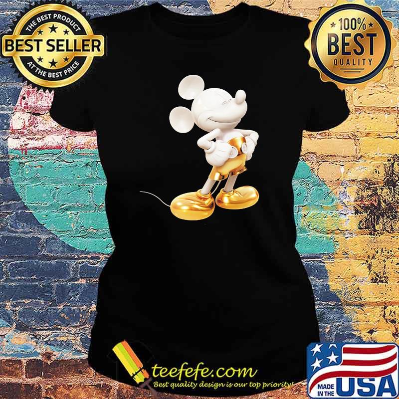 Official Mickey Mouse Gold disney Ladies tee Official Mickey Mouse Gold disney Ladies tee