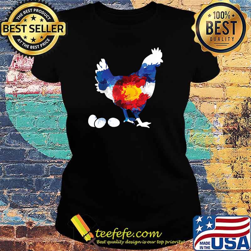 Official Watercolor Chickens T-Shirt Ladies tee Official Watercolor Chickens T-Shirt Ladies tee