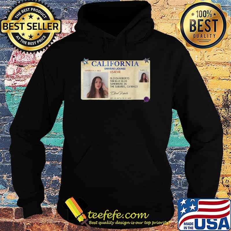 Olivia and rodrigo California Driver's License T-Shirt Hoodie Olivia and rodrigo California Driver's License T-Shirt Hoodie