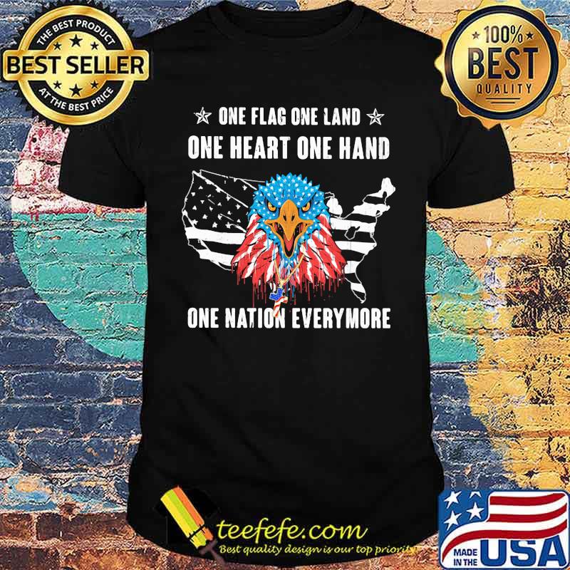 One Flag One Land One Heart One Hand One Nation Everymore Eagle American Flag Shirt