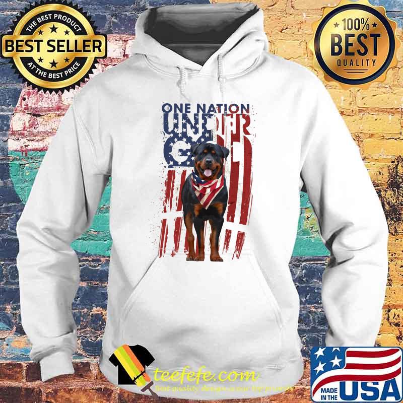 One Nation Under God Rottweiler American Flag Shirt Hoodie One Nation Under God Rottweiler American Flag Shirt Hoodie