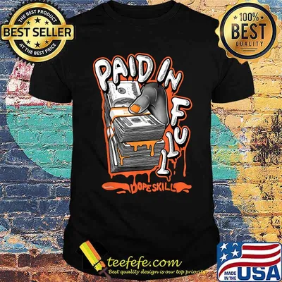 Paid In Full Dope Skill Match Jordan 11 Bright Citrus T-Shirt