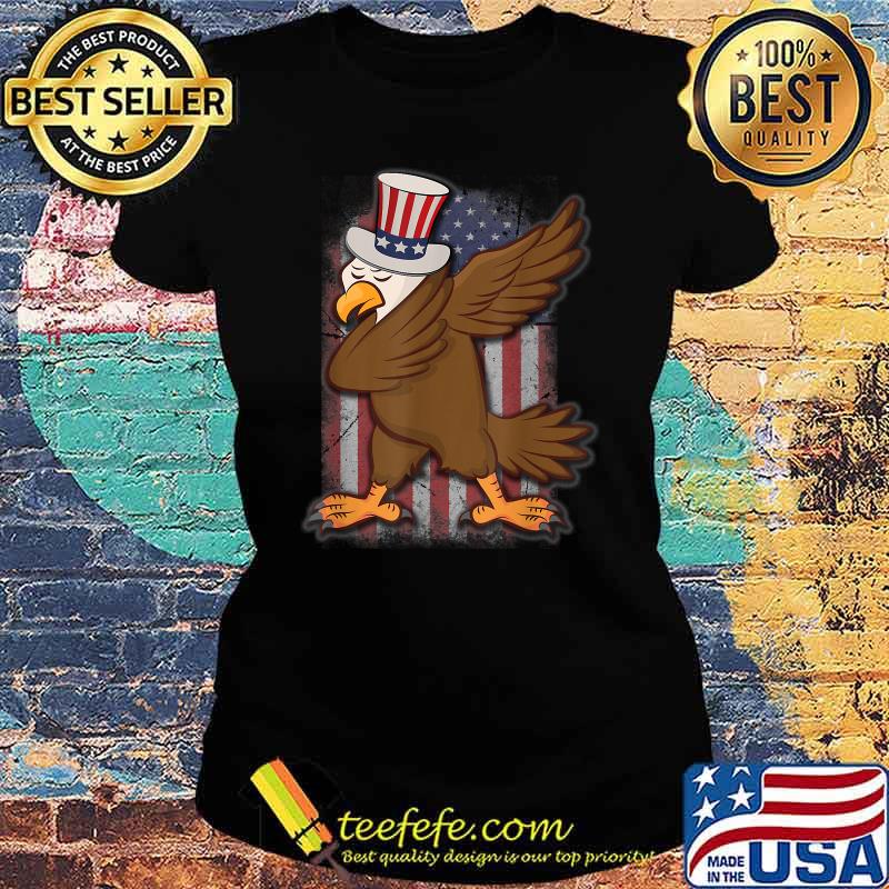 Patriotic Eagle 4th of July Dab USA American Flag T-Shirt Ladies tee Patriotic Eagle 4th of July Dab USA American Flag T-Shirt Ladies tee