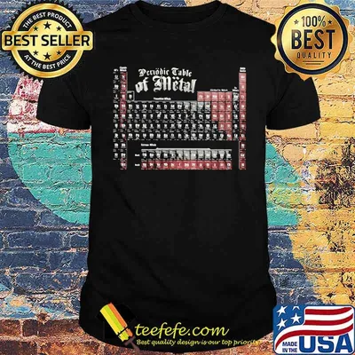 Periodic table of metal rock Shirt