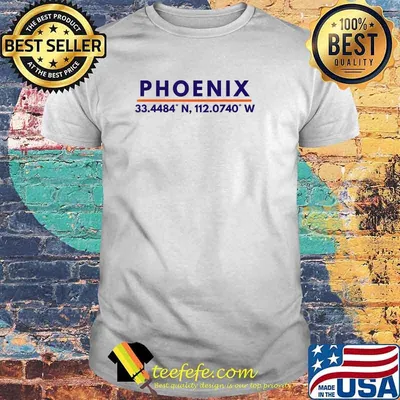 Phoenix AZ Fans Latitude & Longitude Basketball T-Shirt