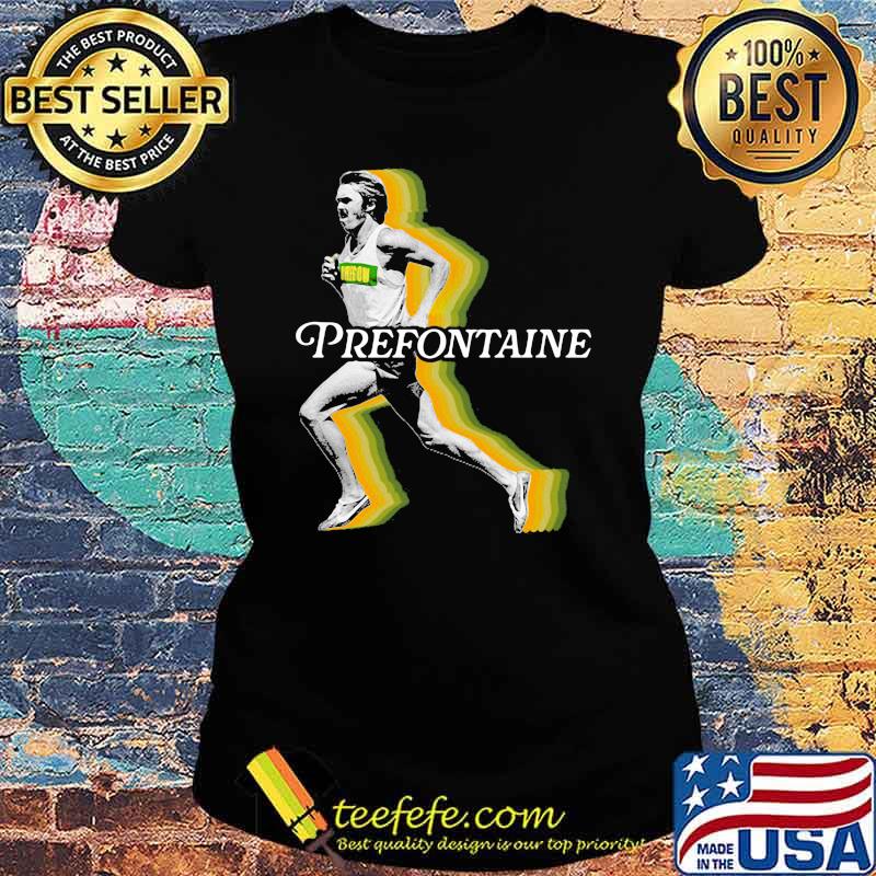 Prefontaine running man Ladies tee Prefontaine running man Ladies tee
