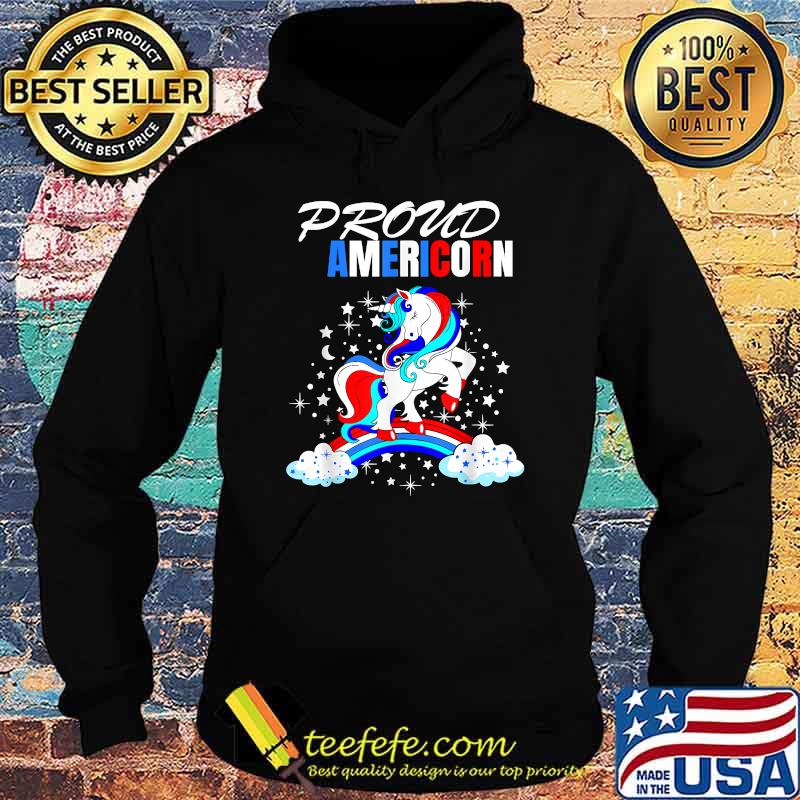 Proud Americorn 4th of July America Unicorn T-Shirt Hoodie Proud Americorn 4th of July America Unicorn T-Shirt Hoodie