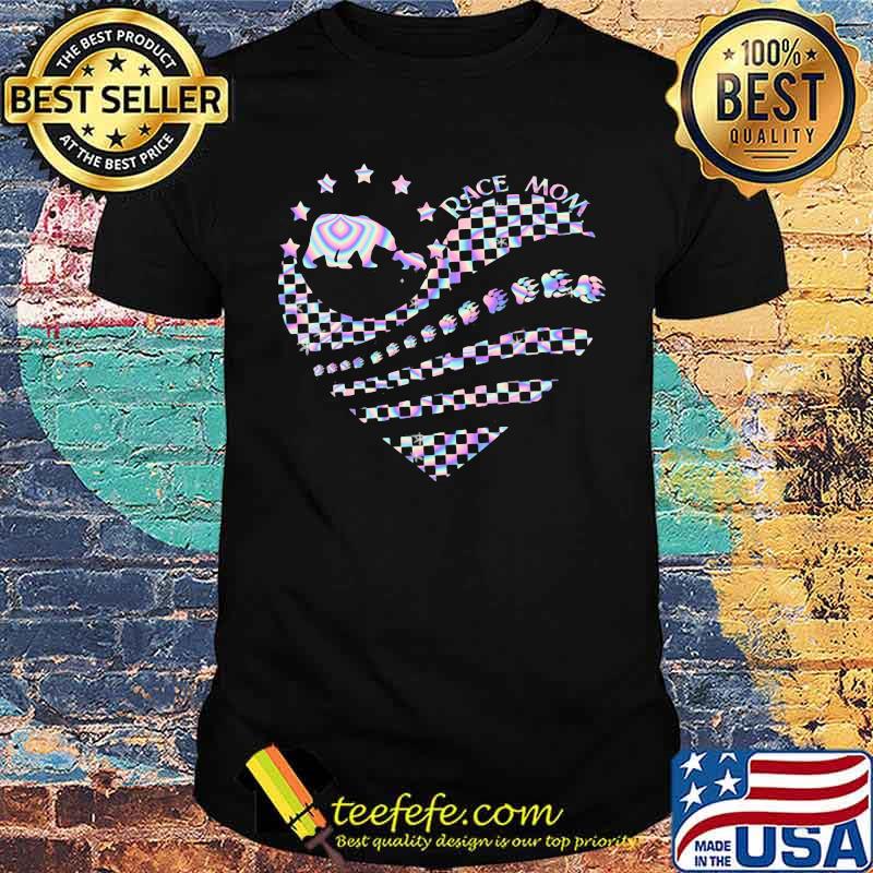 Race Mom Mother's Day Heart Shirt