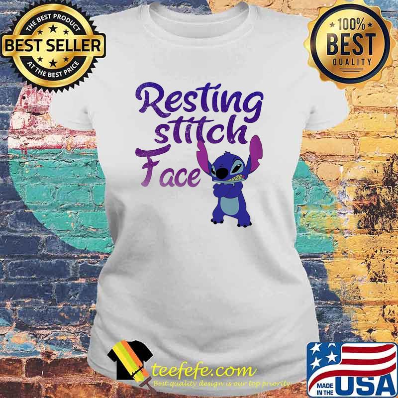 Resting Stitch Face stitch Shirt Laides tee Resting Stitch Face stitch Shirt Laides tee