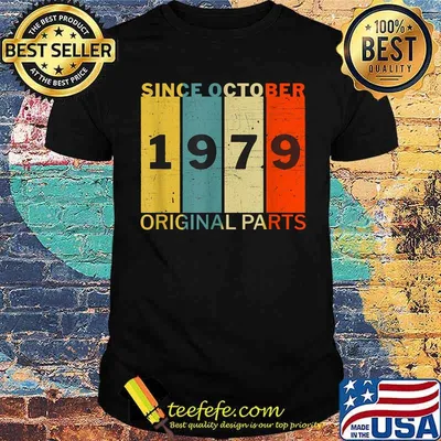 Since October 1979 Original Parts Joke Vintage T-Shirt