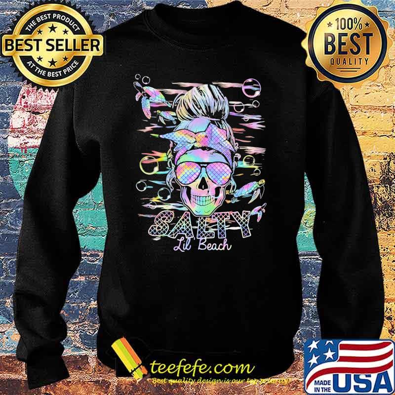 Skull Salty Lil' Beach Turtle Hologram Shirt Sweater Skull Salty Lil' Beach Turtle Hologram Shirt Sweater