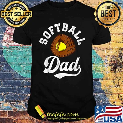 Softball Dad Fathers Day T-Shirt