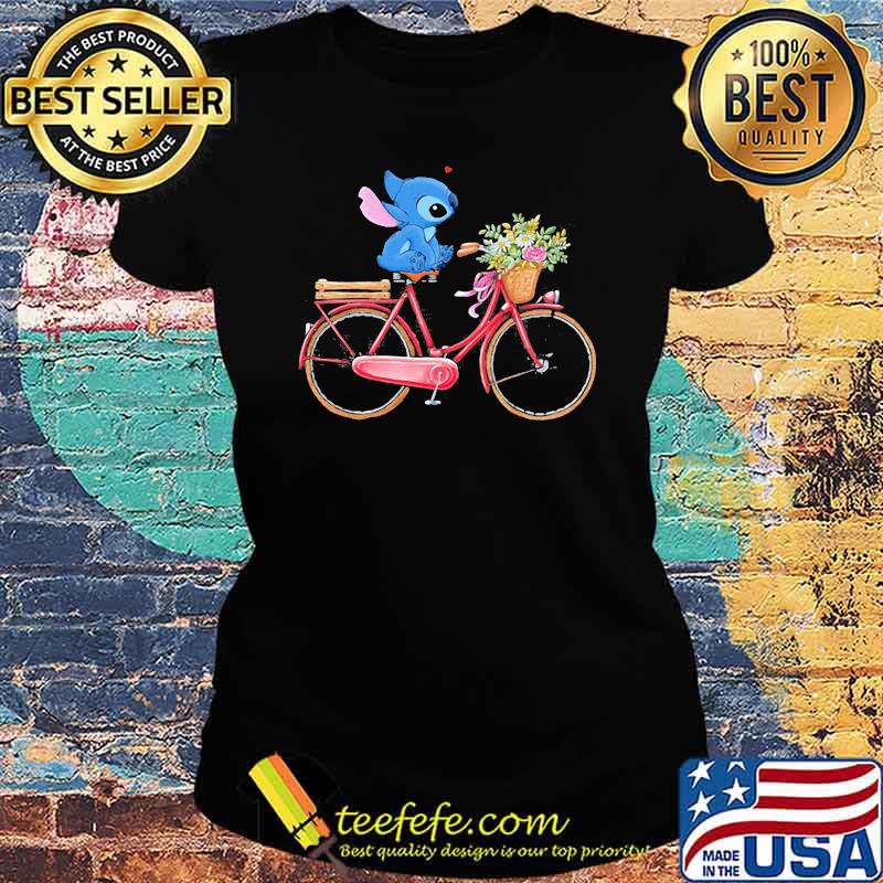 Stitch bike flower s Ladies tee Stitch bike flower s Ladies tee